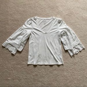 American Eagle Soft & Sexy Top w/ Flounce Sleeves